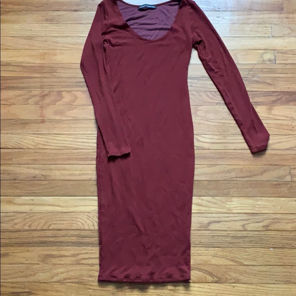 Nwot Brick red bodycon dress